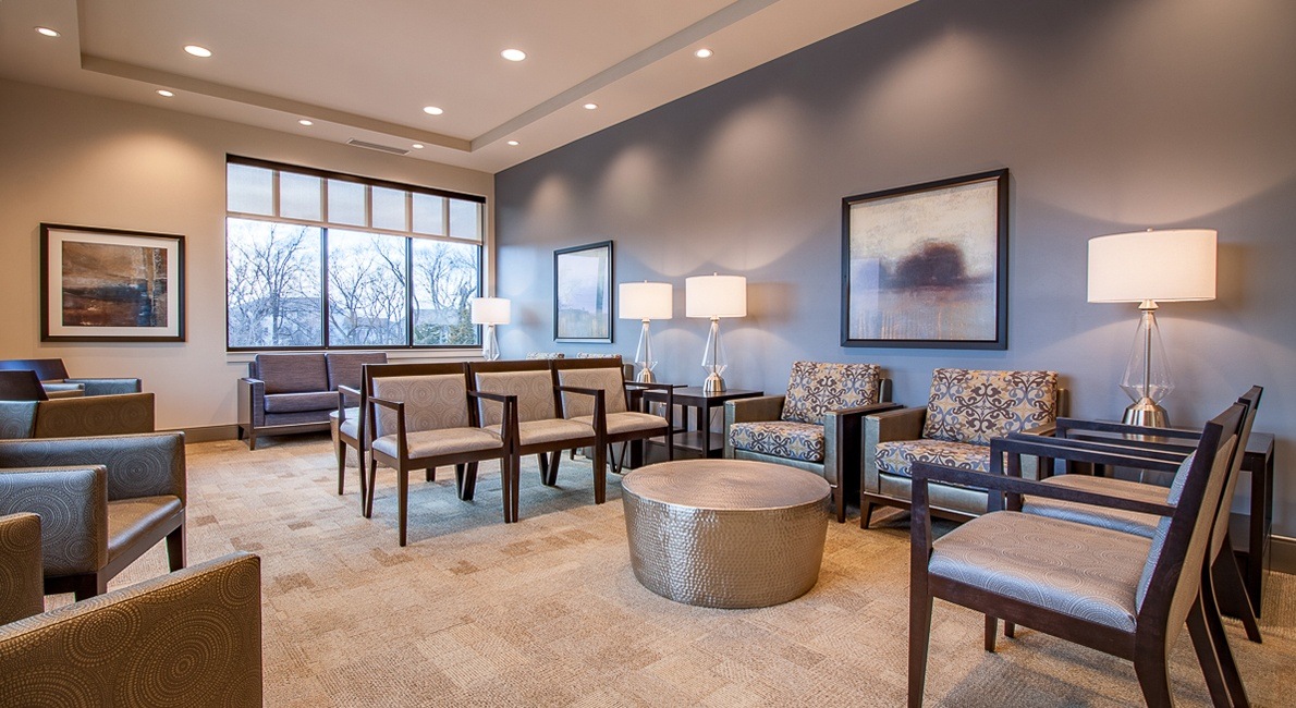 Periodontal office seating area