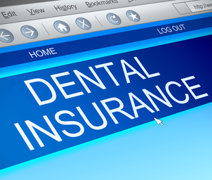 Close-up of website with the words “dental insurance”